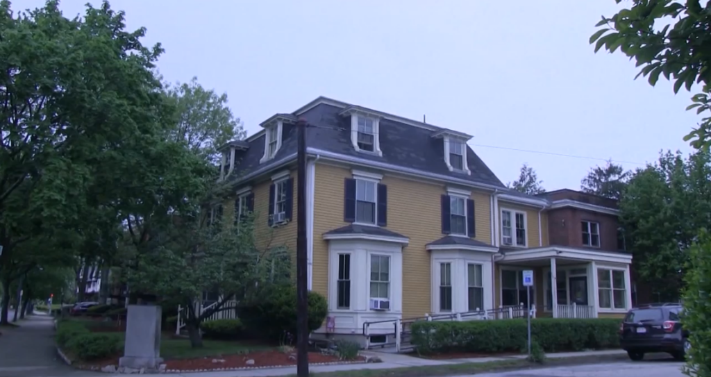 The Marshall Home, originally the Watertown Home for Old Folks, on the corner of Mt. Auburn and Marshall St.